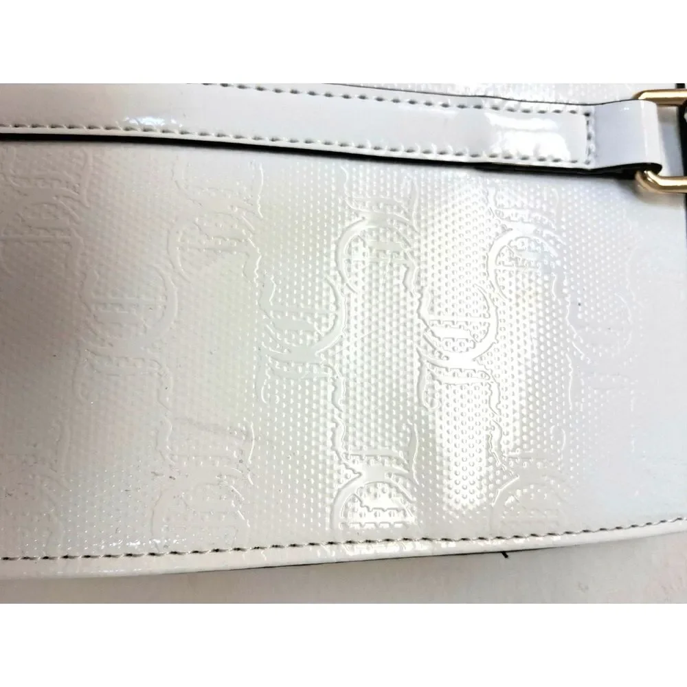 NWT Juicy Couture White Faux Leather Tote Bag and Wallet
